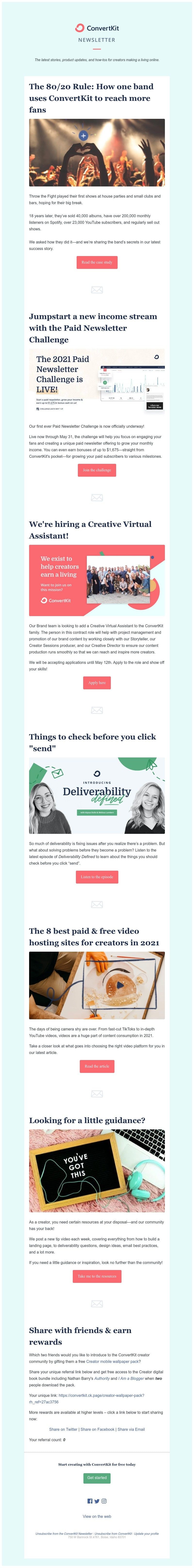 ConvertKit - Things to check before you click "send" on emails