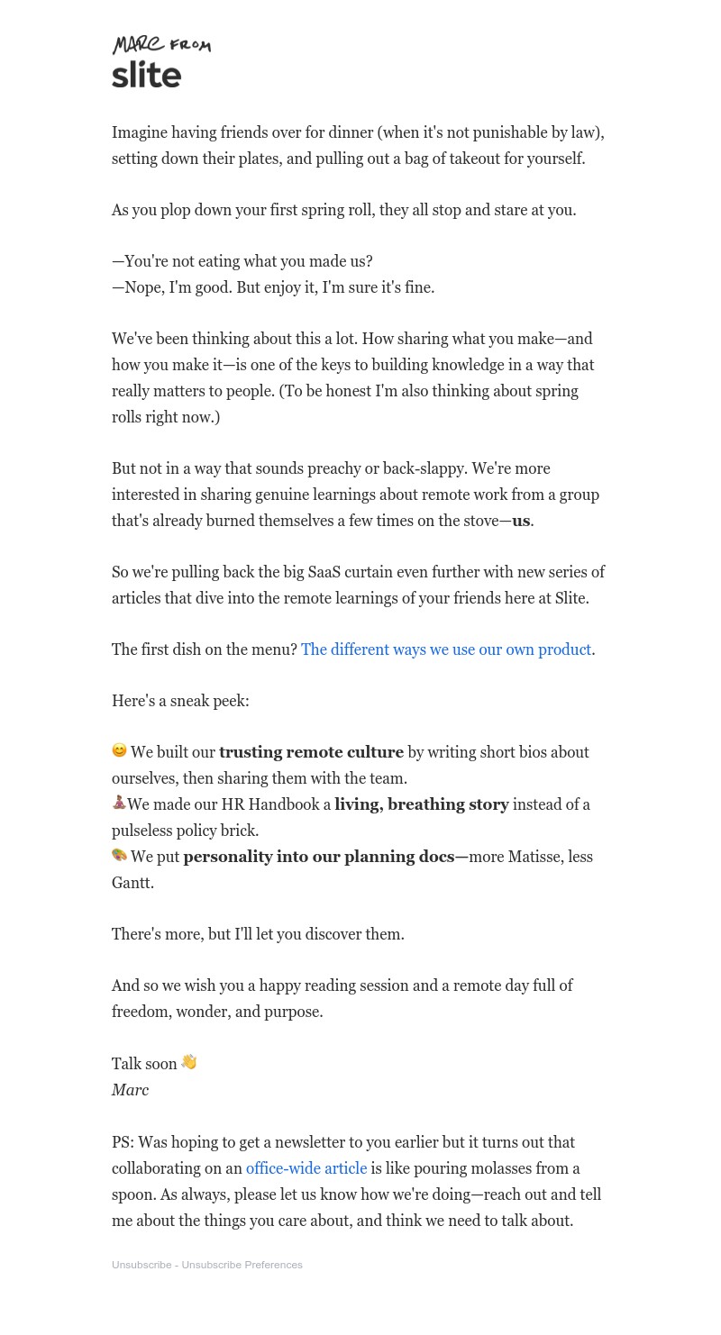 Slite - Opening Up About the Way We Work