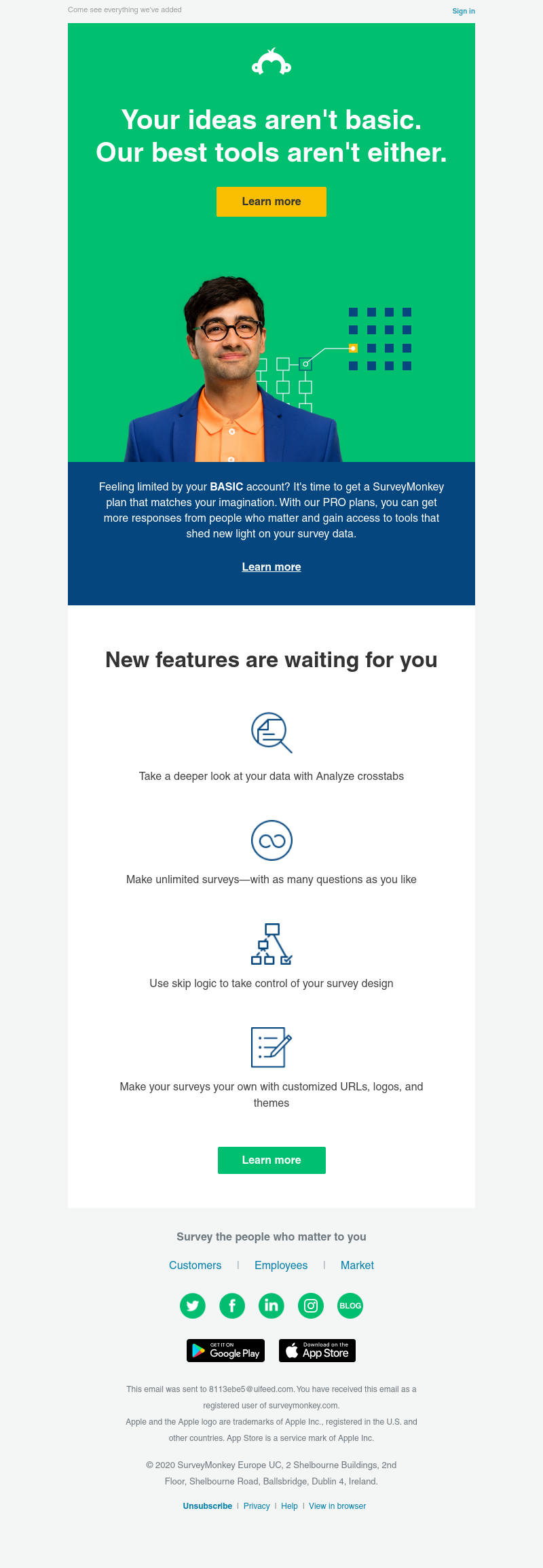 SurveyMonkey - Do what you do even better - see how