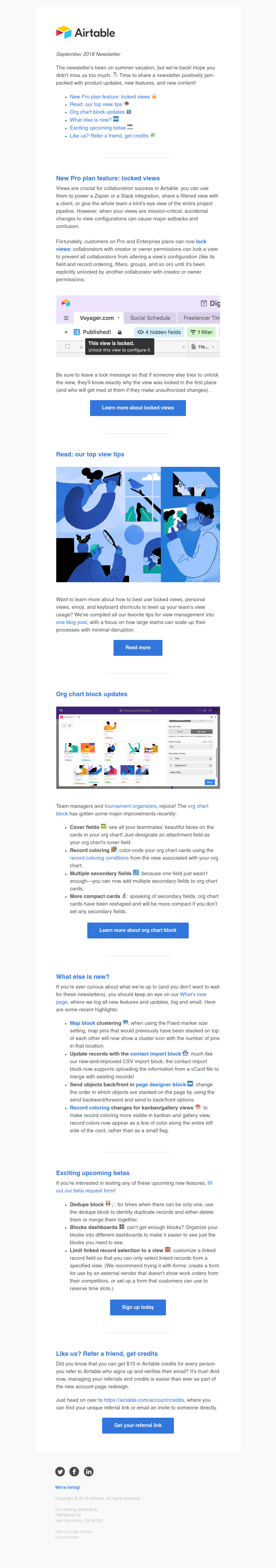 Airtable - 3 new betas, a new view mode, org chart updates, and more!