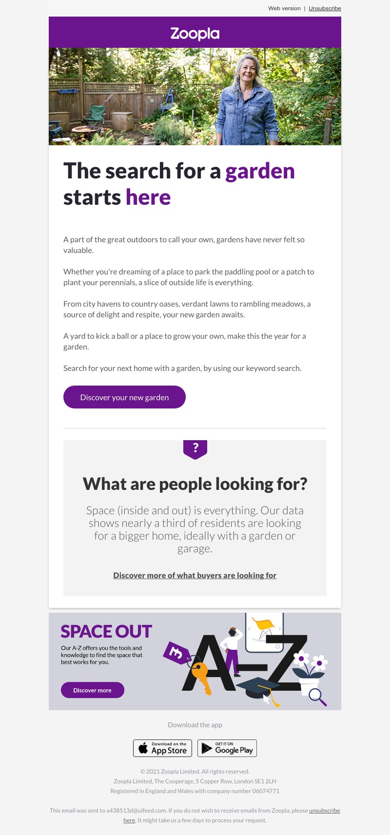 Zoopla - Because we all need the great outdoors