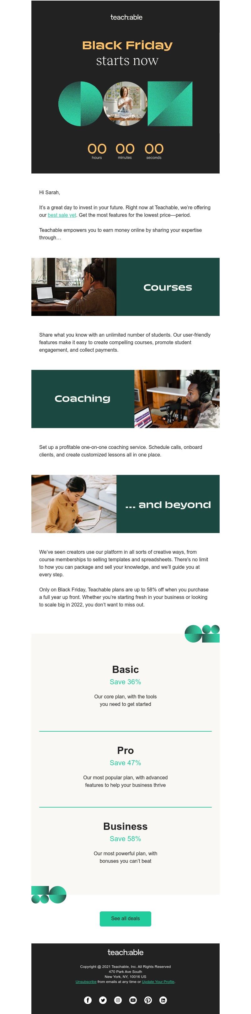 Teachable - Build your business in 2022 for our lowest prices ever