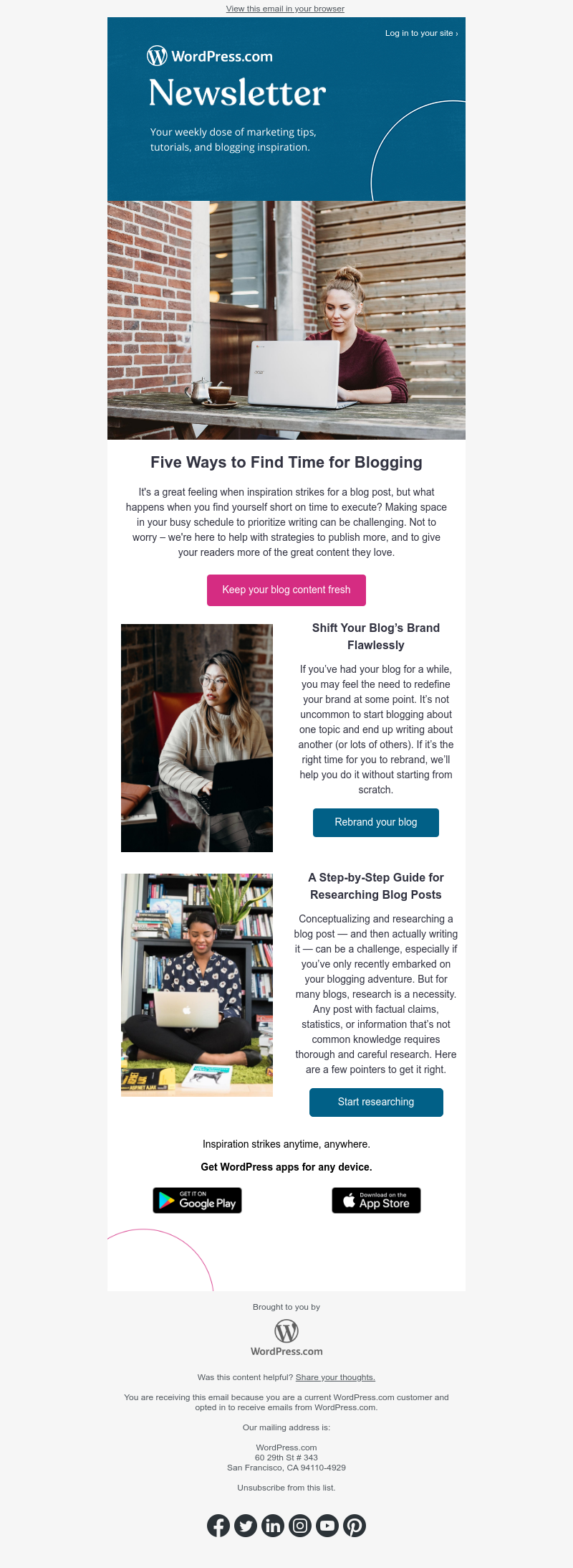 WordPress - How to manage your time and keep your blog content flowing