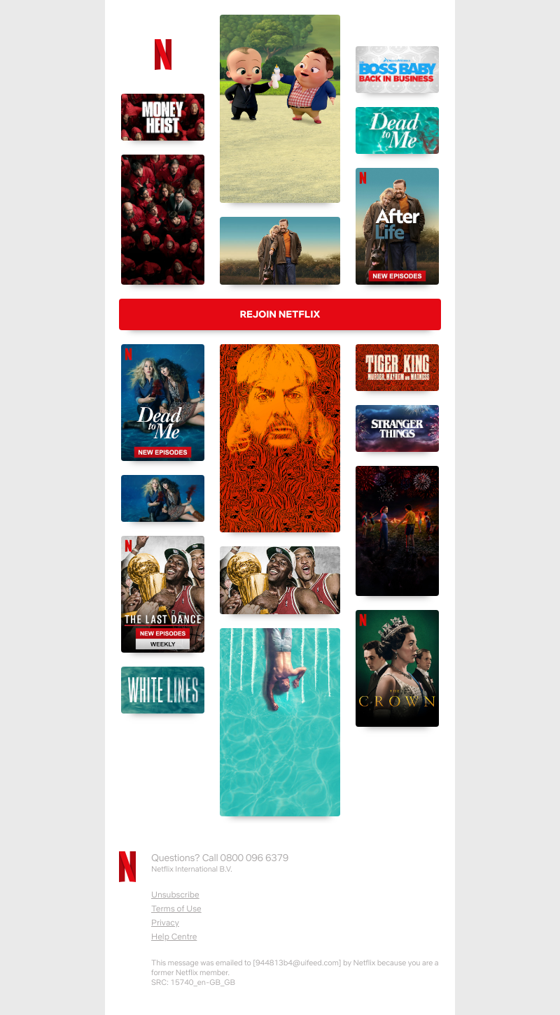 Netflix - Happy Friday, Sarah! Time to come back to Netflix...