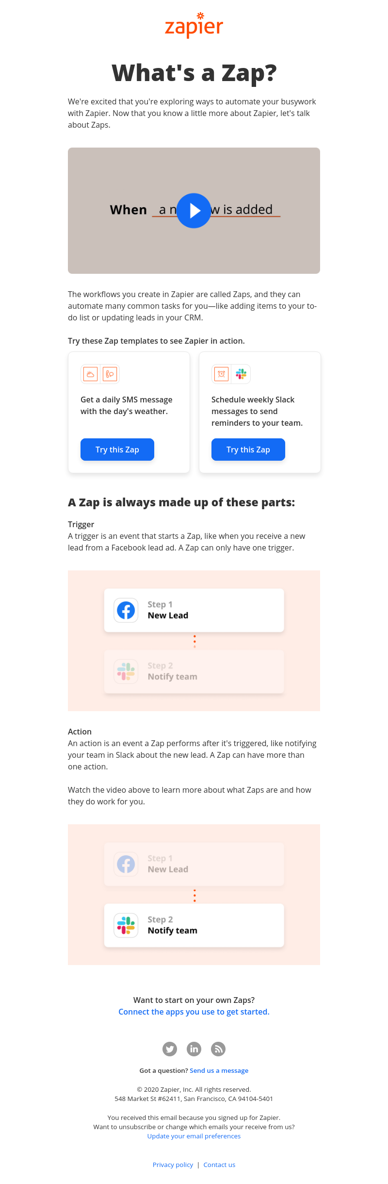 - Getting started: What's a Zap?