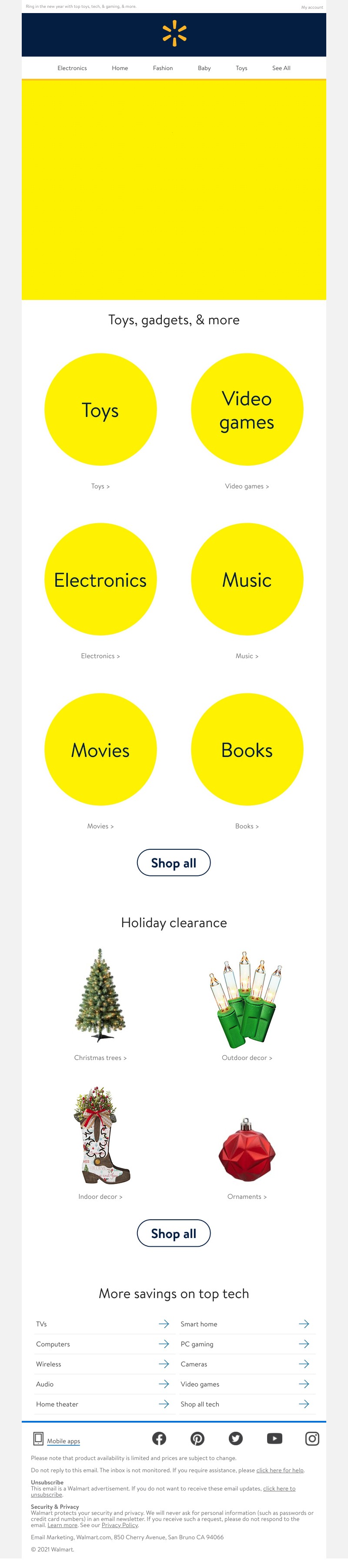 Walmart - End-of-year clearance faves & more
