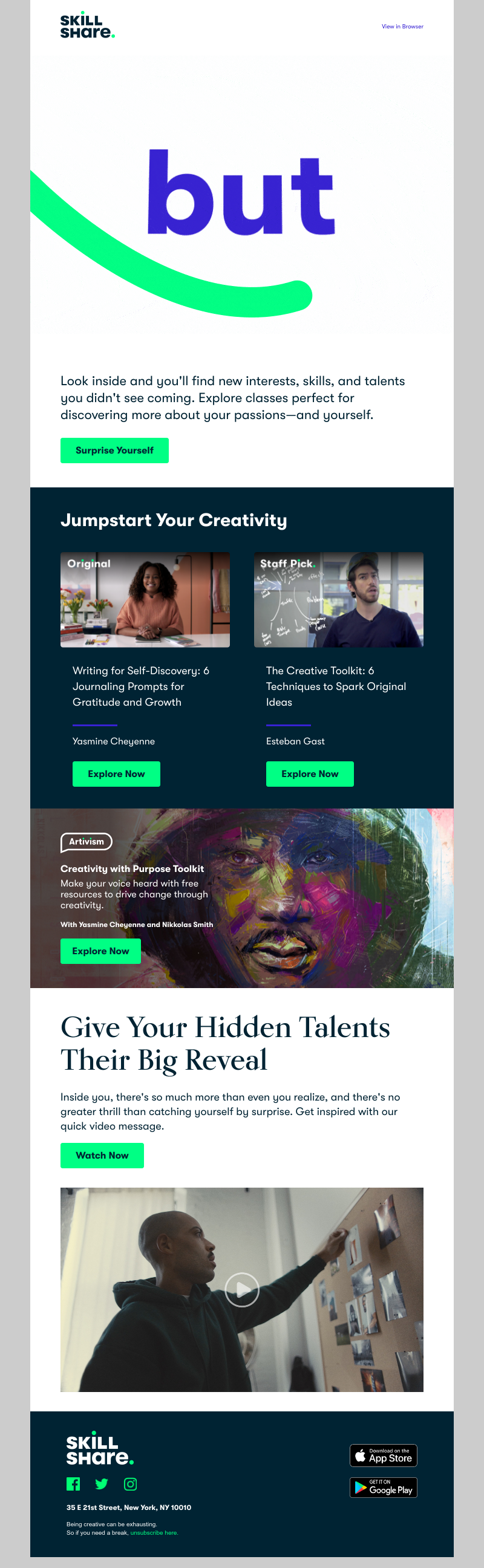 Skillshare - Explore 6 Classes Sure to Surprise You