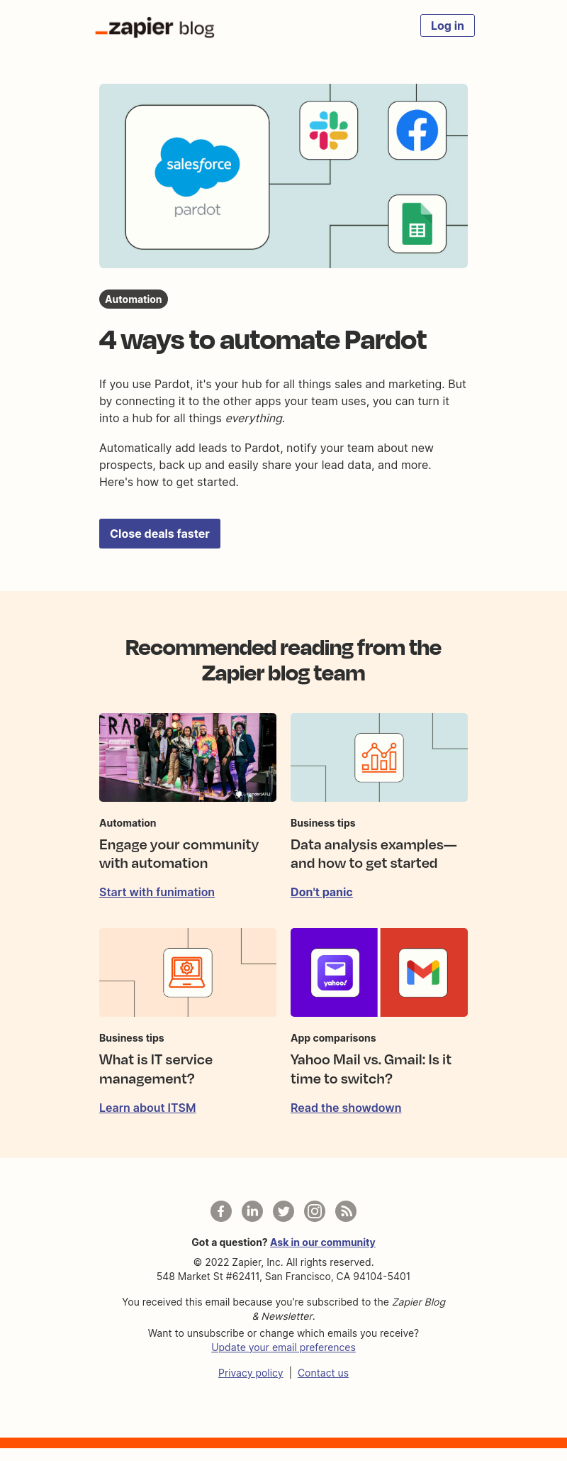 Zapier - Automate Pardot