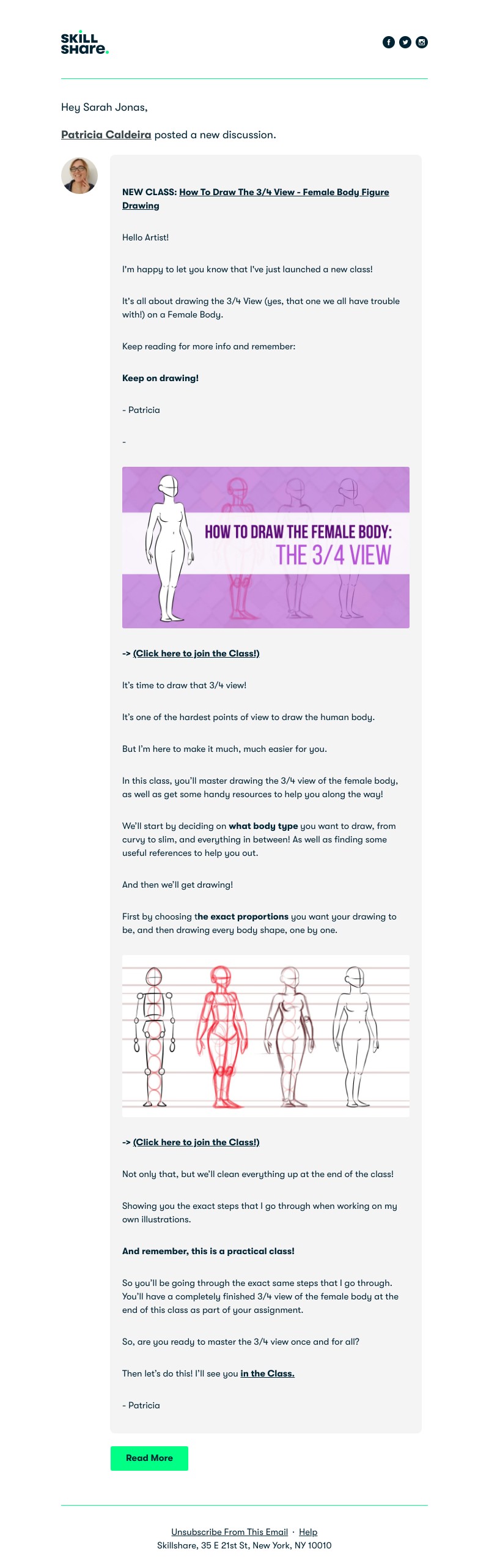 Skillshare - NEW Class! Master The 3/4 View On A Female Character!