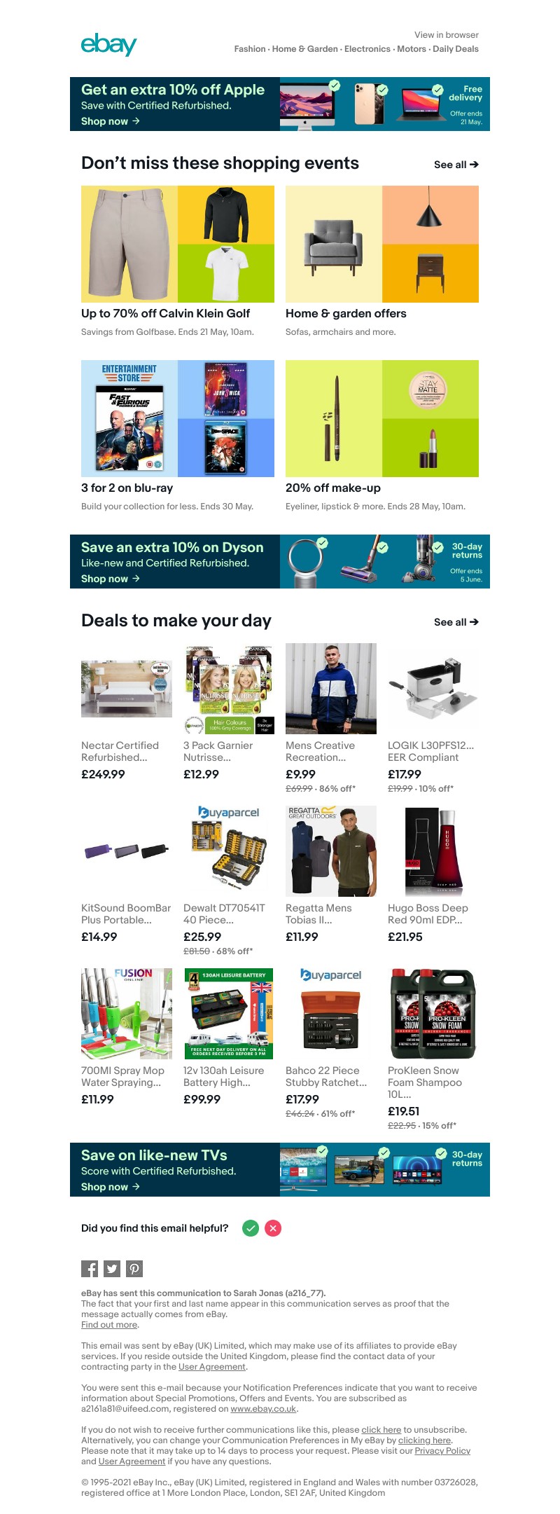 eBay - Get brilliant savings on mobiles, TVs and appliances 📱📺