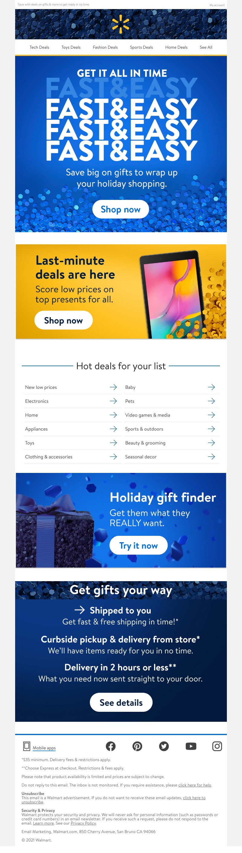 Walmart - ✔️ off your holiday list FAST