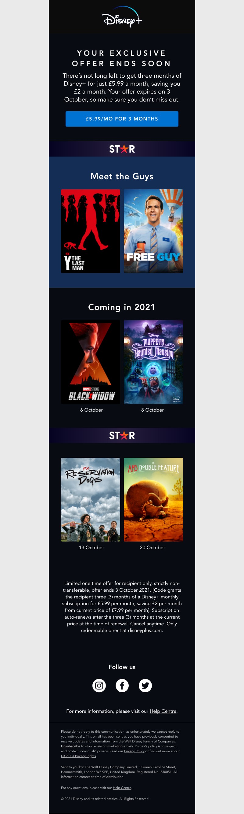 Disney+ - Your exclusive offer expires soon