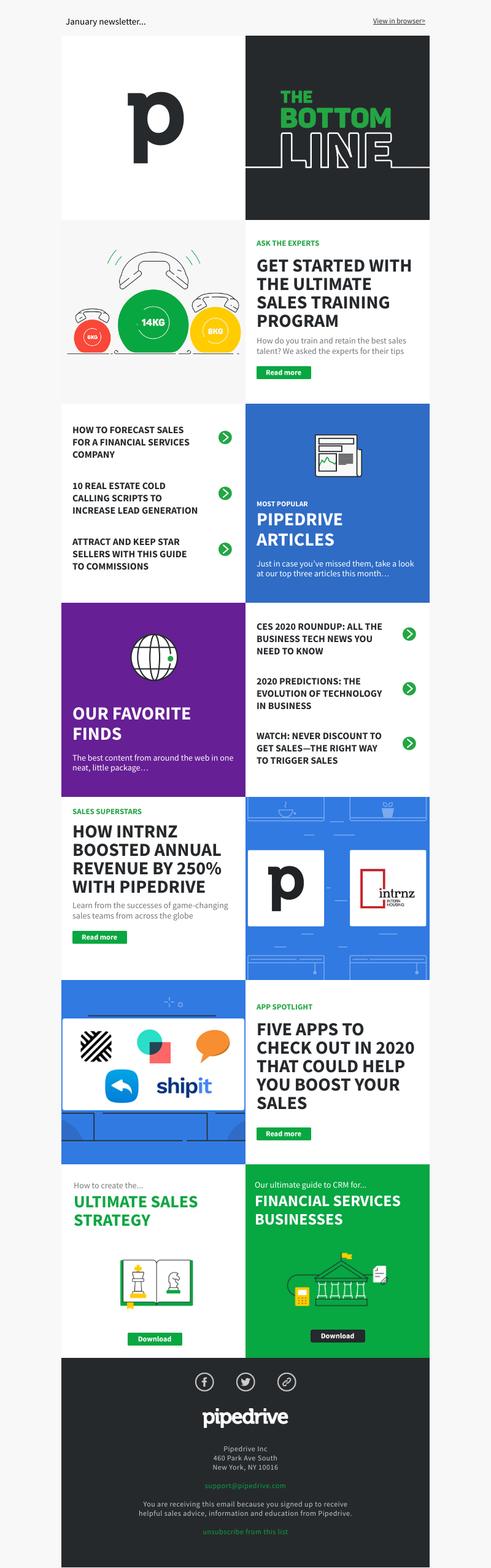 Pipedrive - The Bottom Line: January 2020 Edition