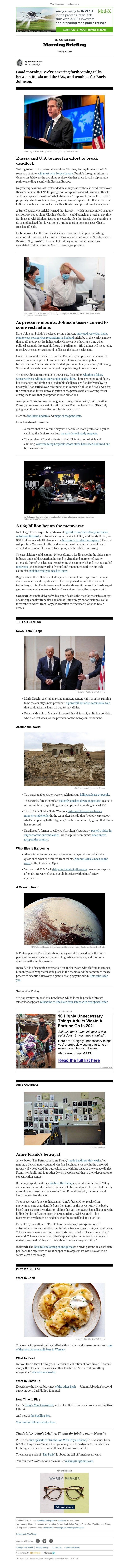 The New York Times - Your Wednesday Briefing