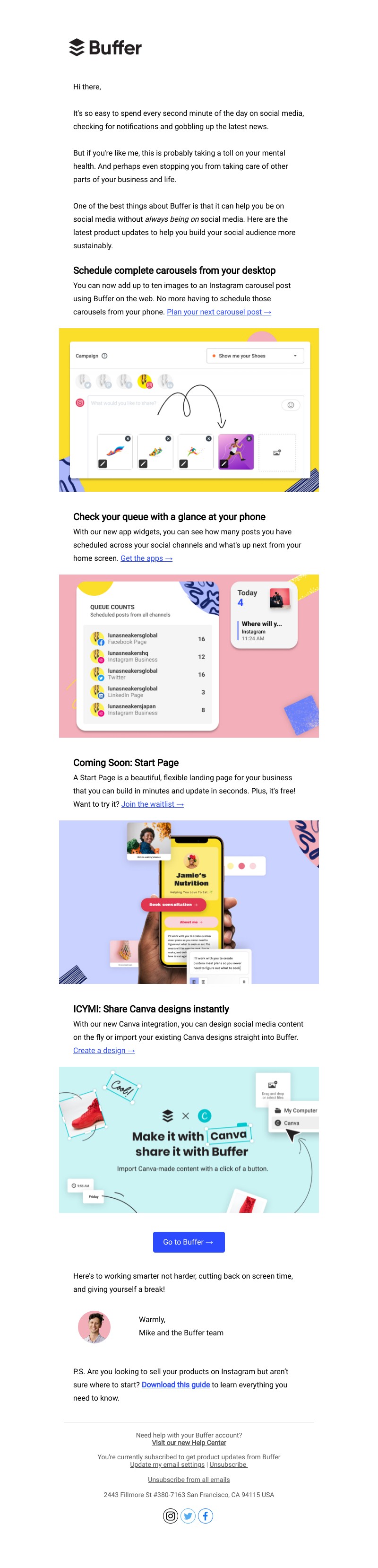 Buffer - Step away from social media 🧘