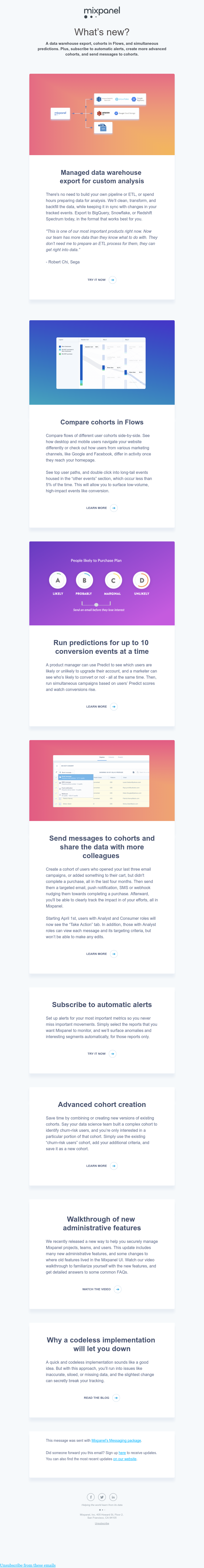 Mixpanel - Product Update - March