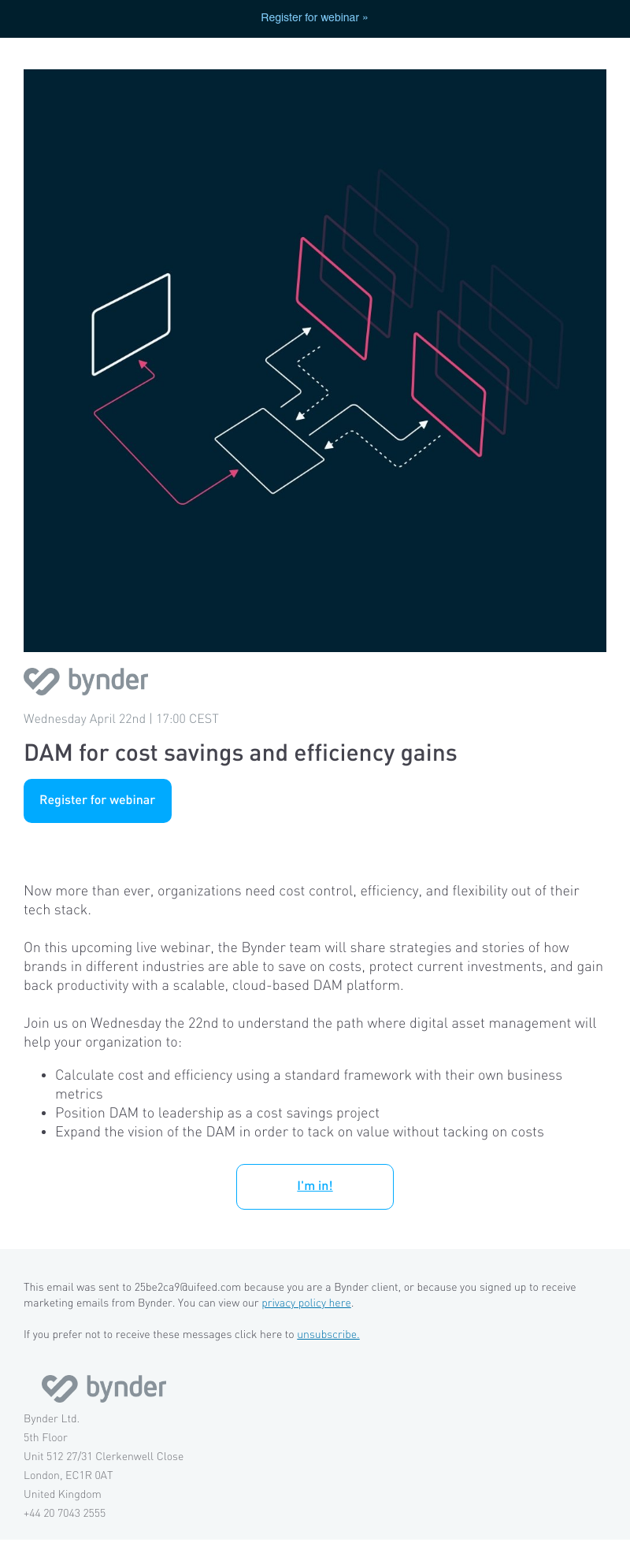 Bynder - [Live webinar] DAM for cost savings and efficiency gains 📹
