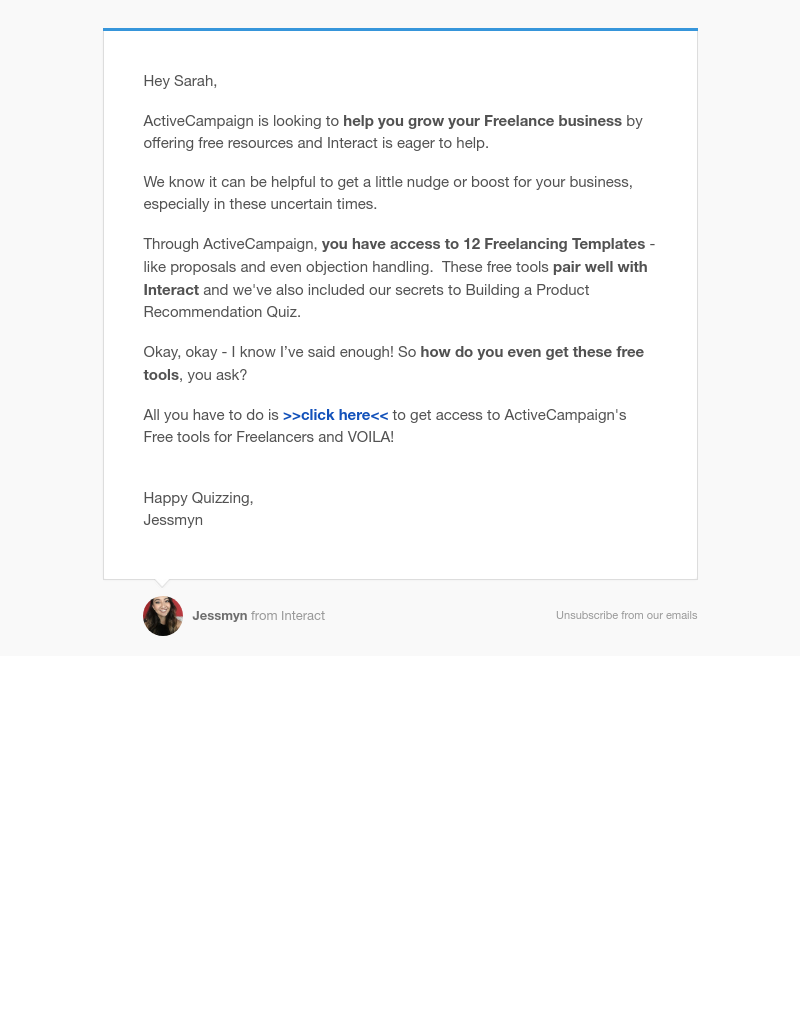 Interact - We love free tools - don't you?