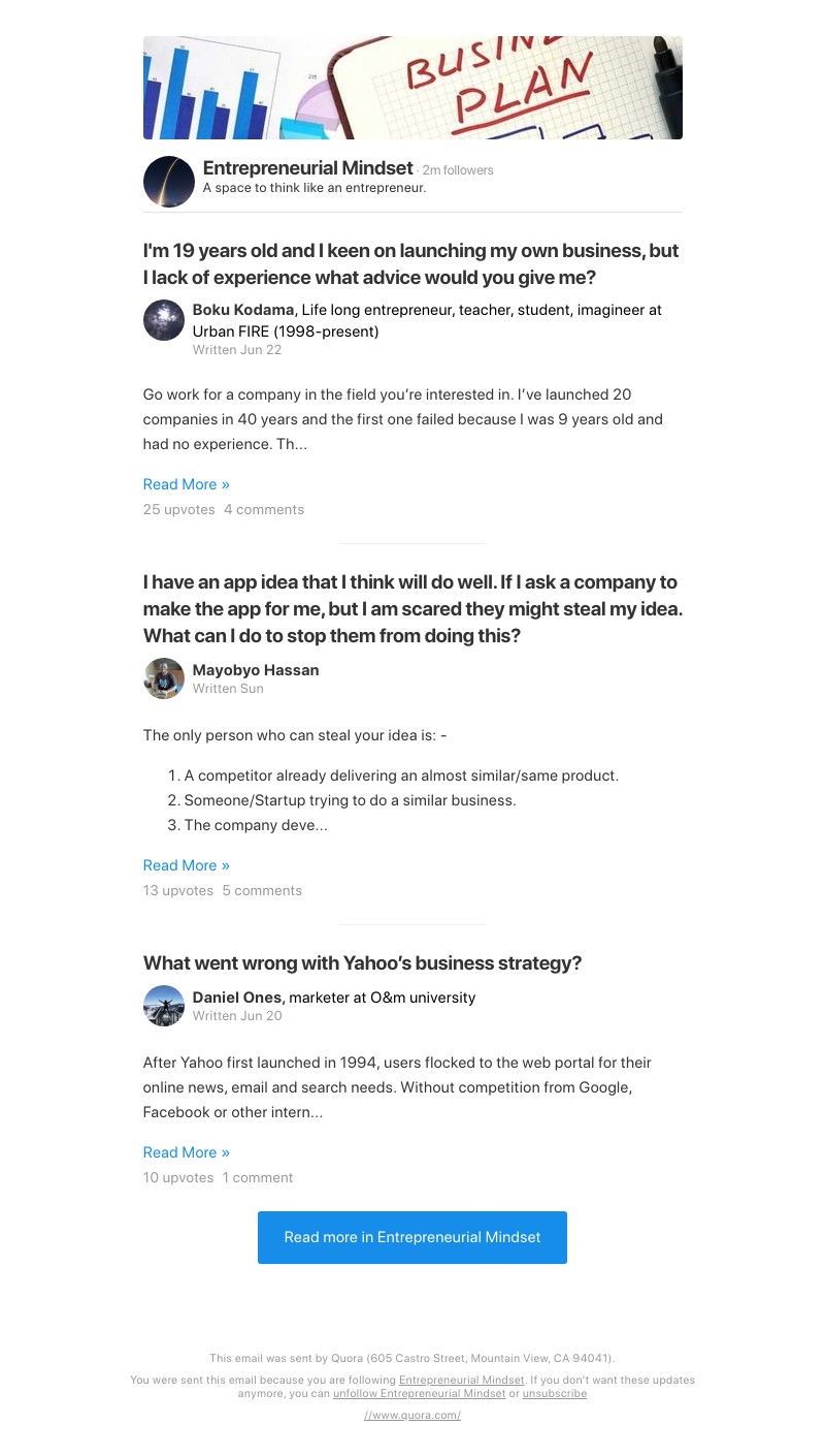 Quora - I'm 19 years old and I keen on launching my own business, but I lack of experience what advice would you give me?