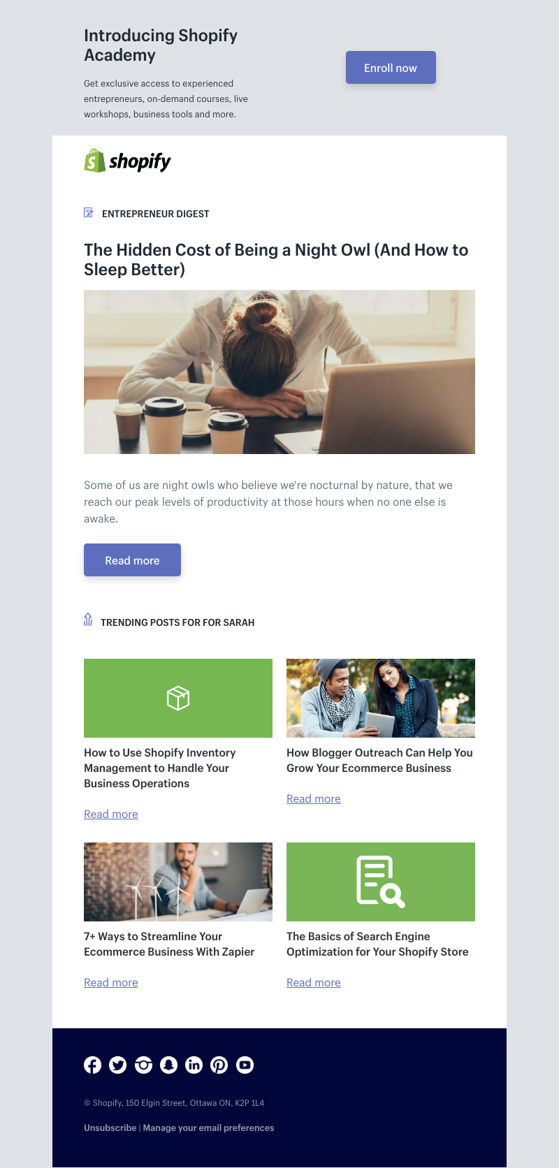 Shopify - The Hidden Cost of Being a Night owl