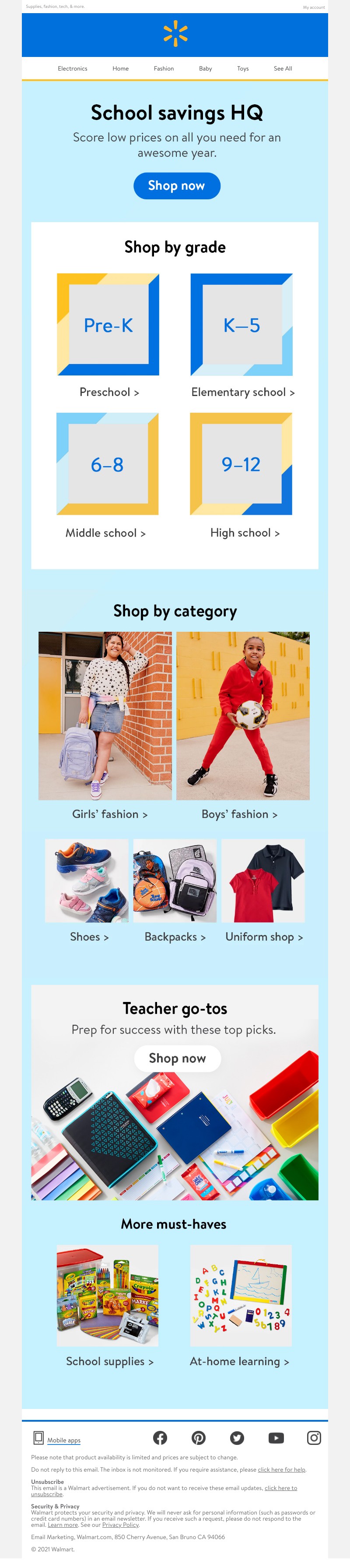 Walmart - Save big on school must-haves 🎒📚✏️