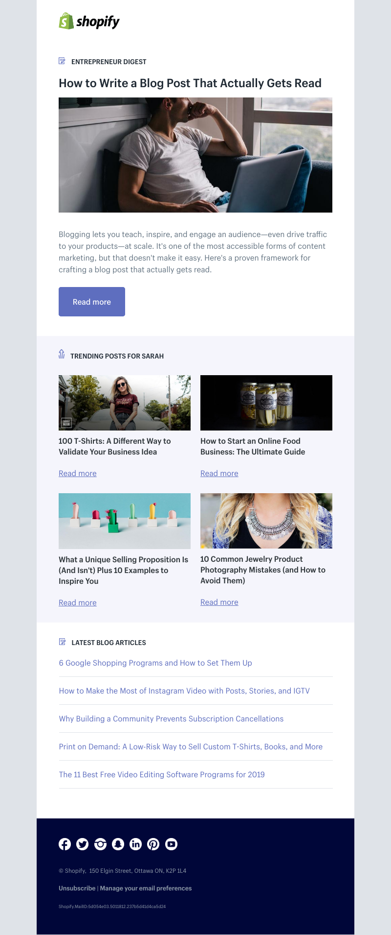 Shopify - How to Write a Blog Post That Actually Gets Read