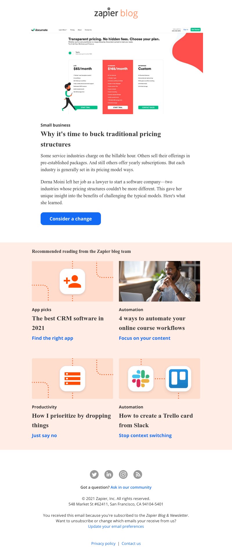 Zapier - Why it's time to buck traditional pricing structures