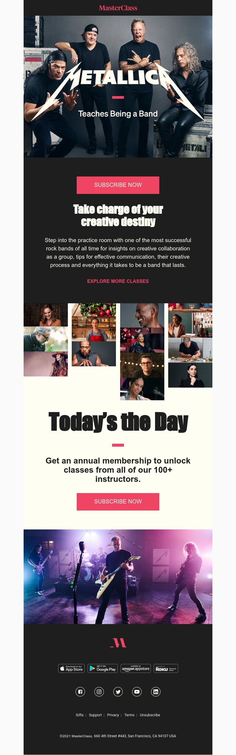  - Meet your new instructors: Metallica