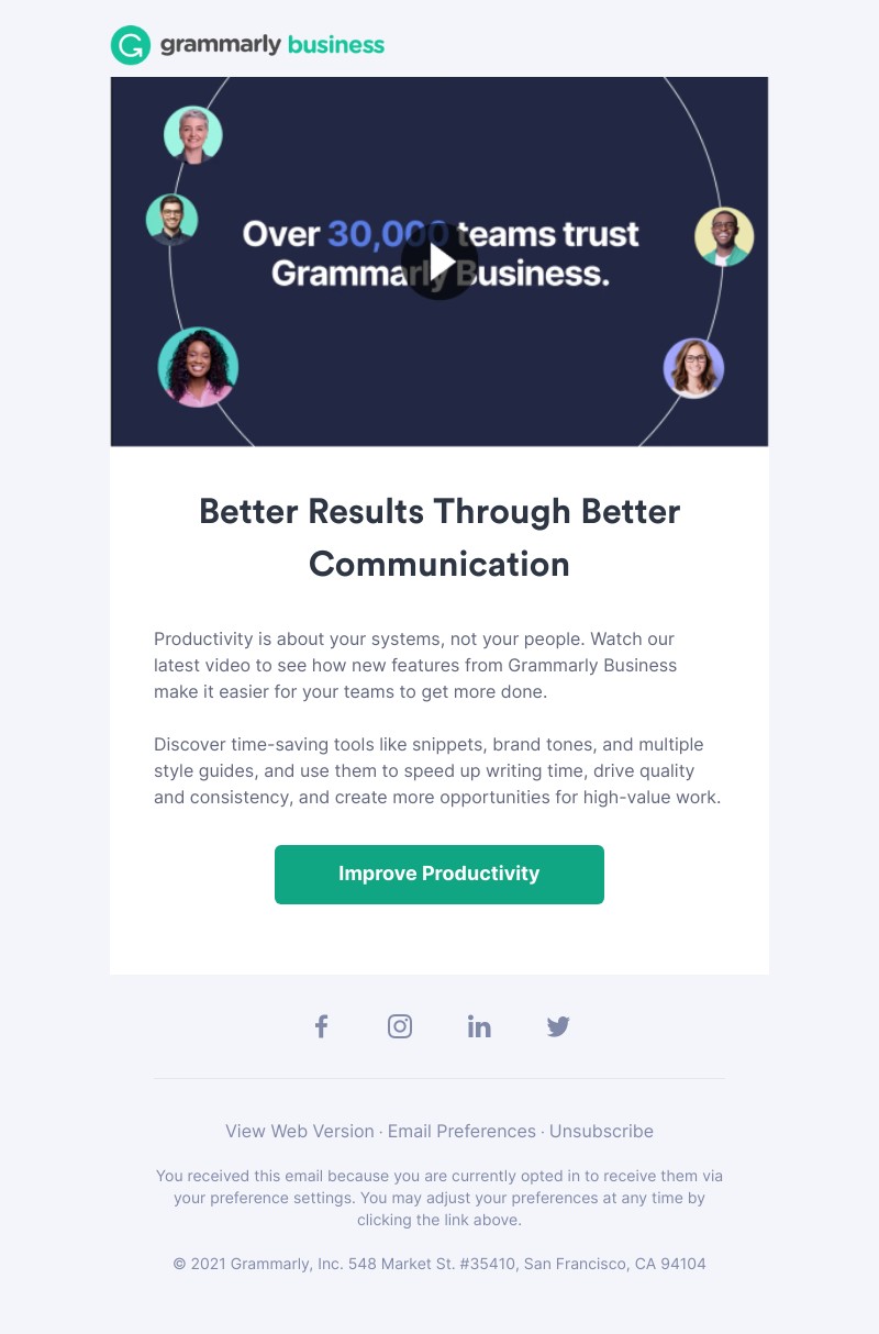 Grammarly - How to achieve peak productivity for your team