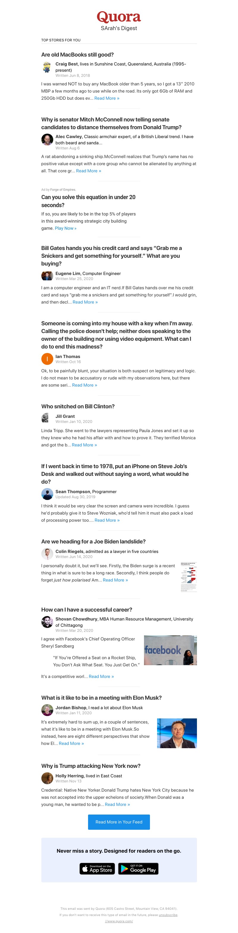 Quora - Are old MacBooks still good?