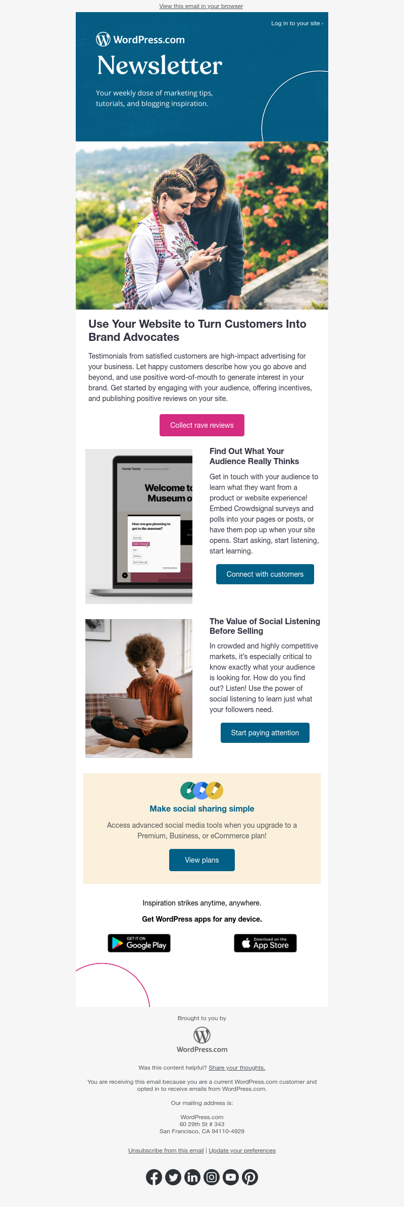 WordPress - Boost your business by sharing positive reviews