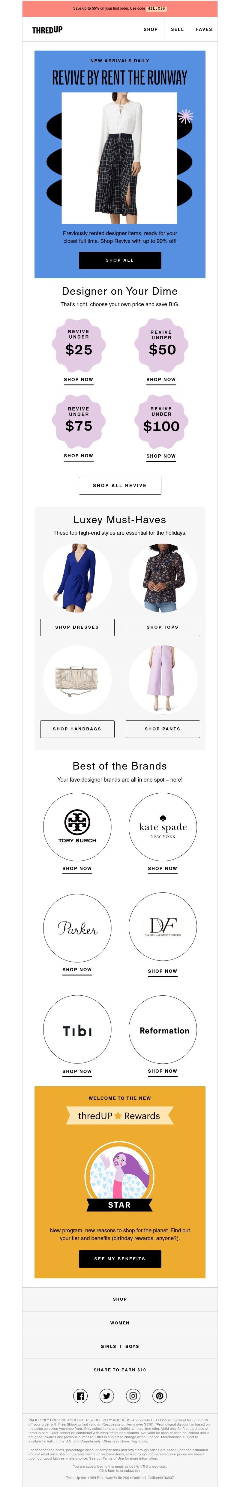 thredUP - Did you say...designer up to 90% off? 🤭