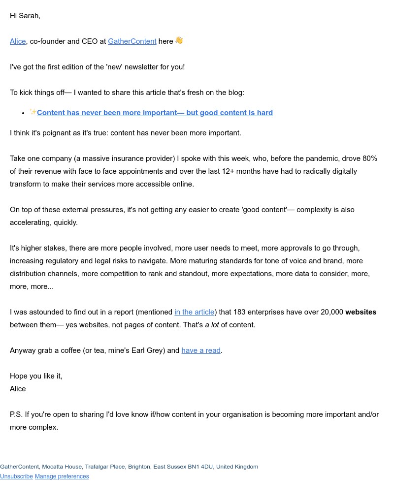 GatherContent - Good content is hard