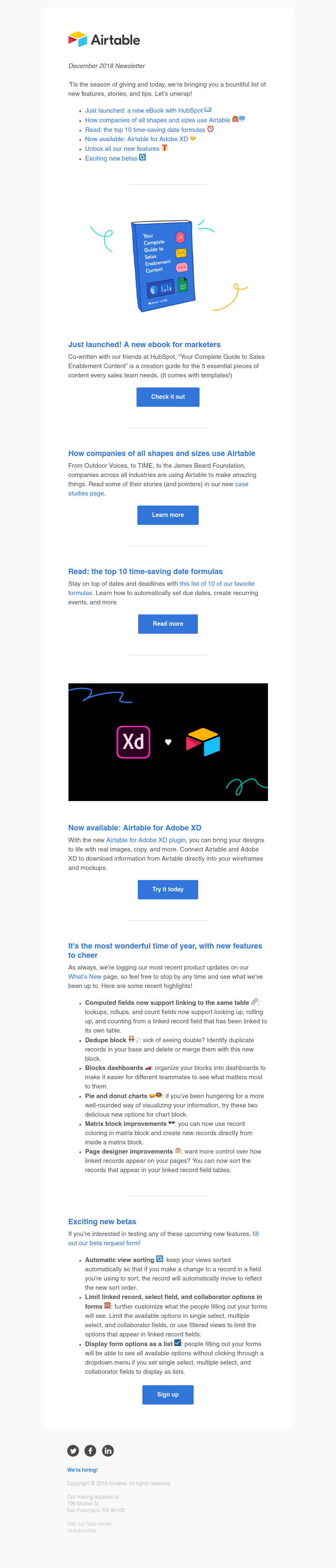 Airtable - We're spreading holiday cheer with these new features