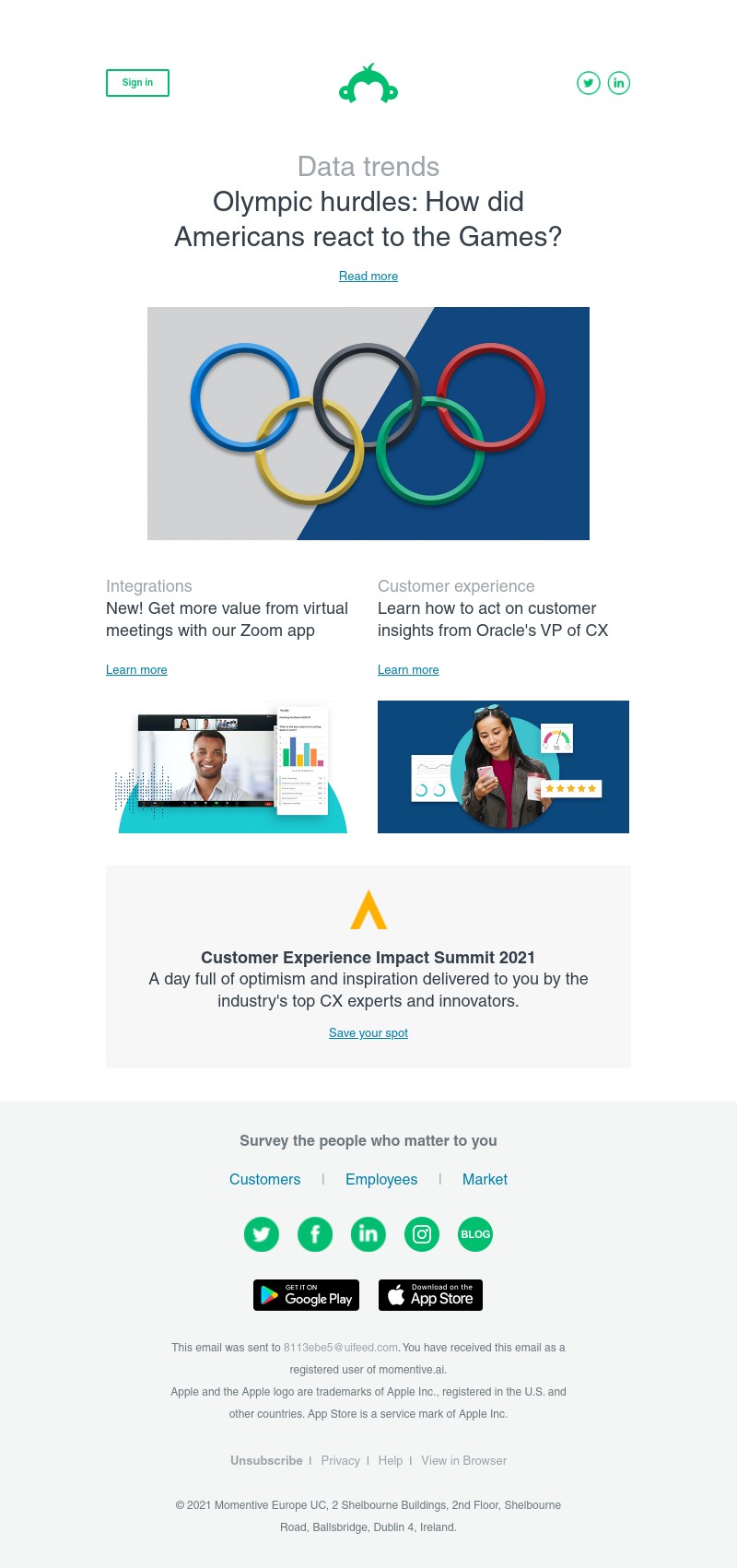 SurveyMonkey - Newsletter: August 2021