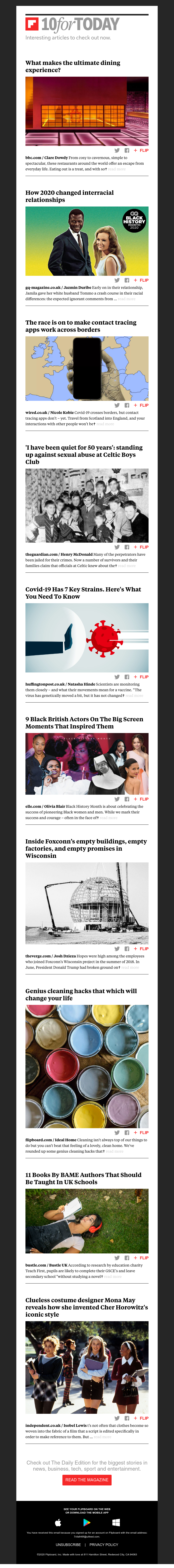 Flipboard - What makes the ultimate dining experience?