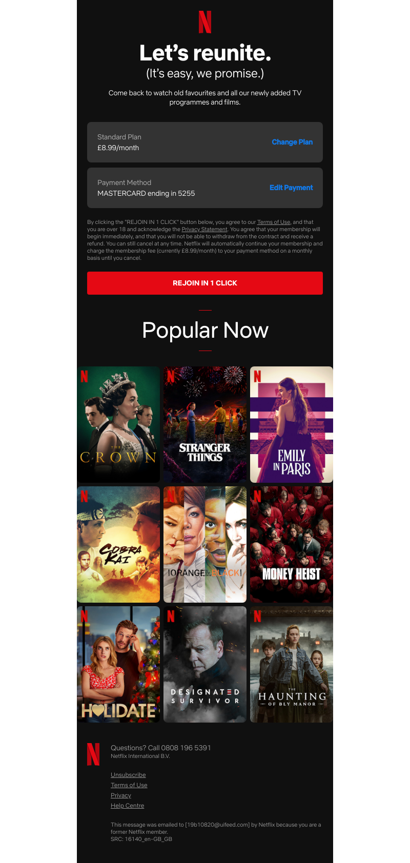 Netflix - Try Netflix again today.