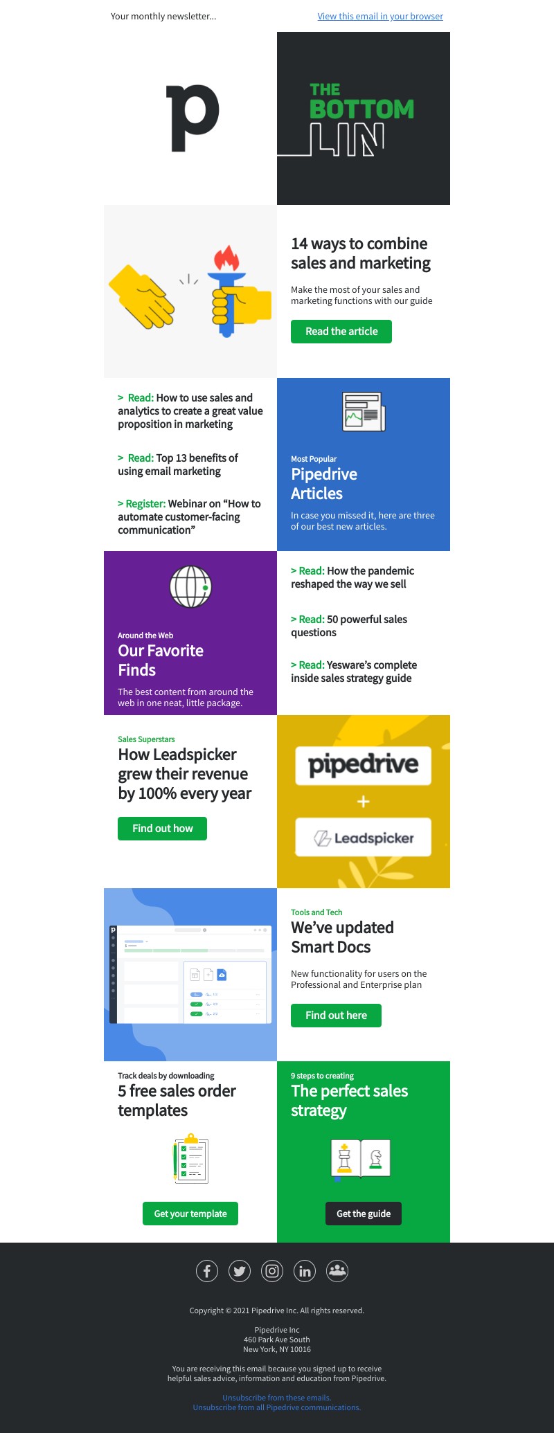 Pipedrive - The Bottom Line: September 2021 Edition