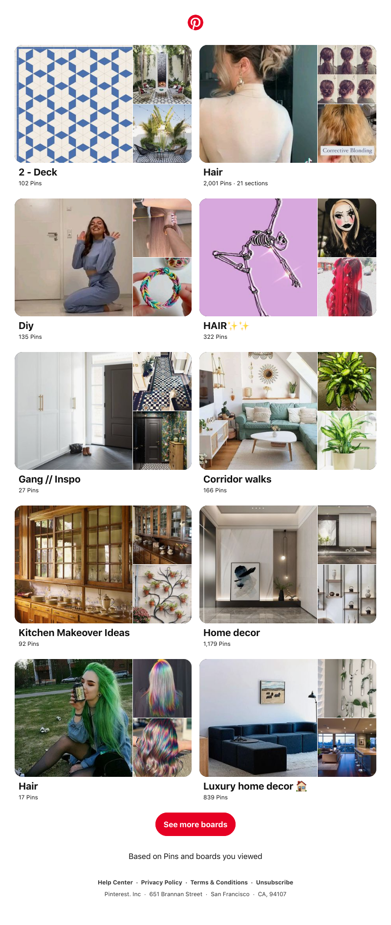 Pinterest - "2 - Deck", "Hair" and 8 other boards like yours