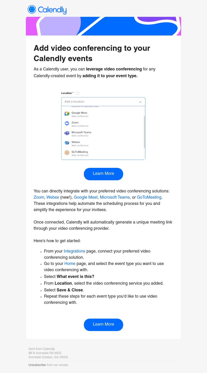 Calendly - PRO TIP: Add video conferencing to Calendly