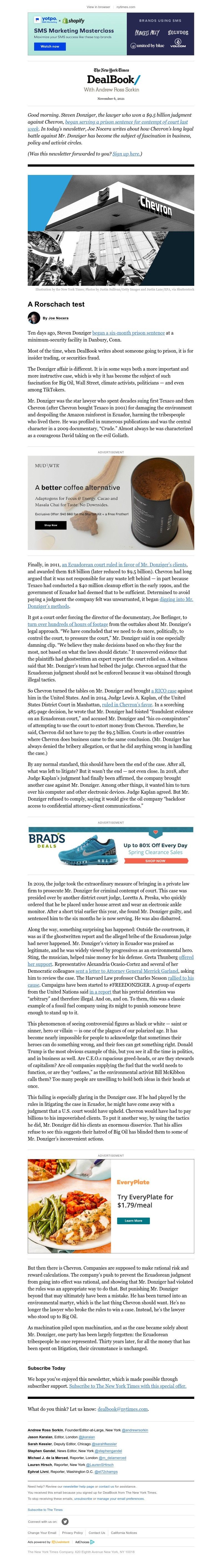 The New York Times - DealBook: Hero or outlaw?
