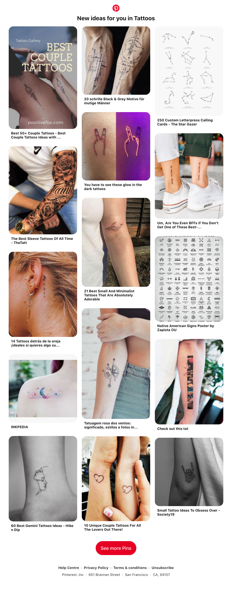 Pinterest - 📌 15 Tattoos Pins to check out