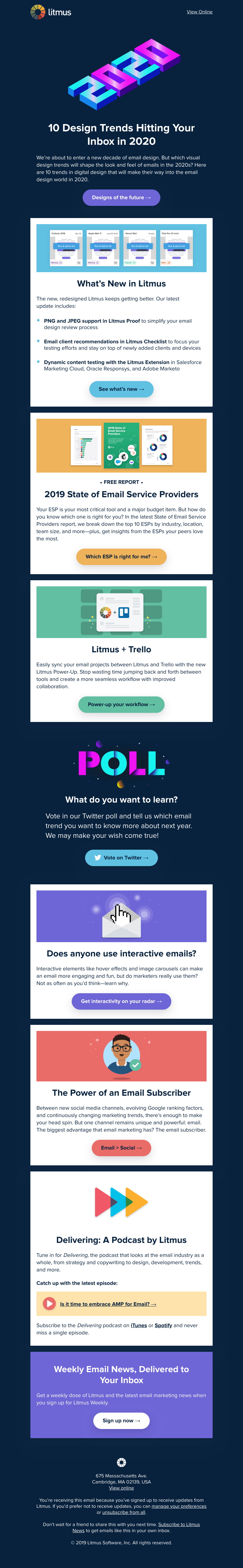 Litmus - Coming to an inbox near you in 2020