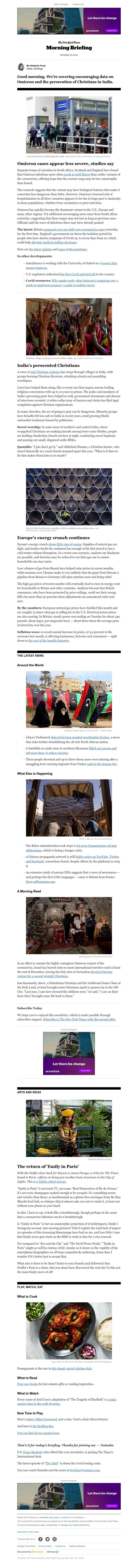 The New York Times - Your Thursday Briefing