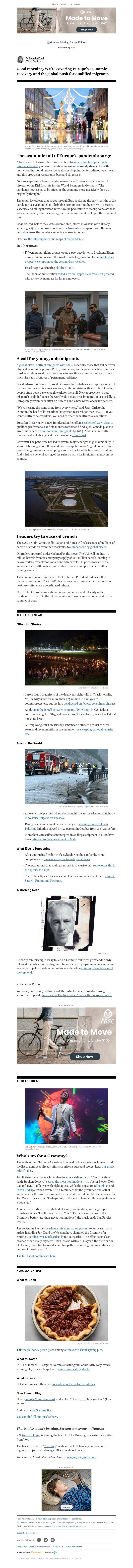 The New York Times - Your Wednesday Briefing