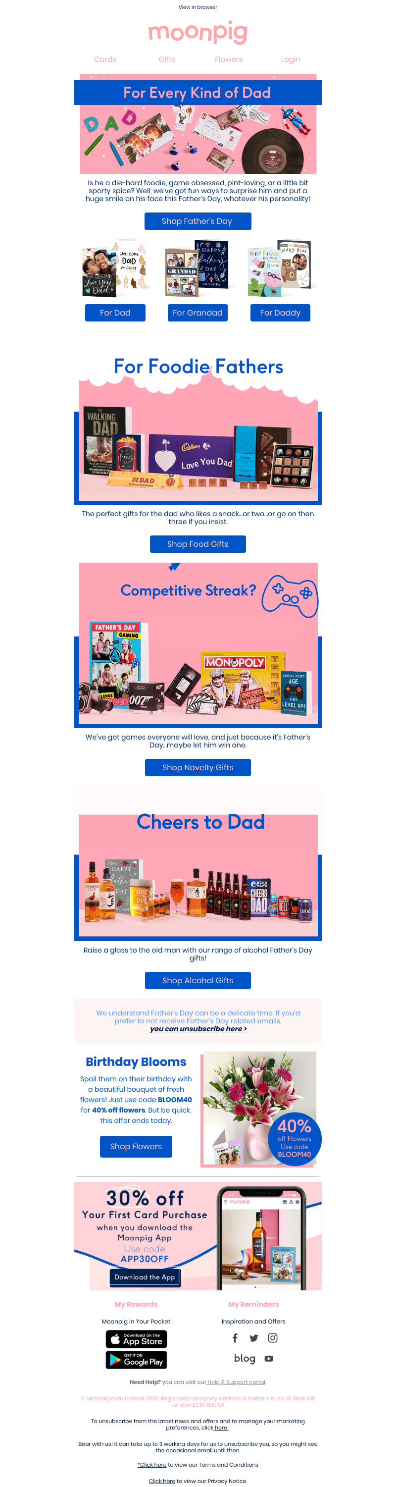Moonpig - Something for every dad ⚽️🍳🍺