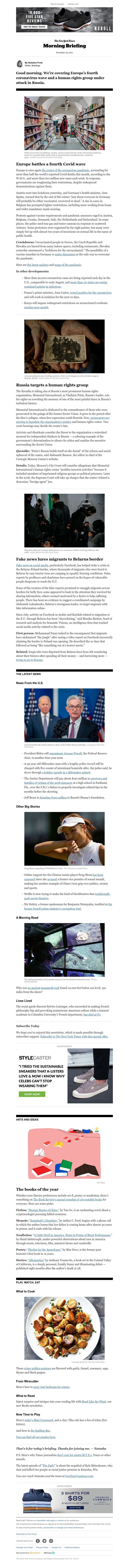 The New York Times - Your Tuesday Briefing