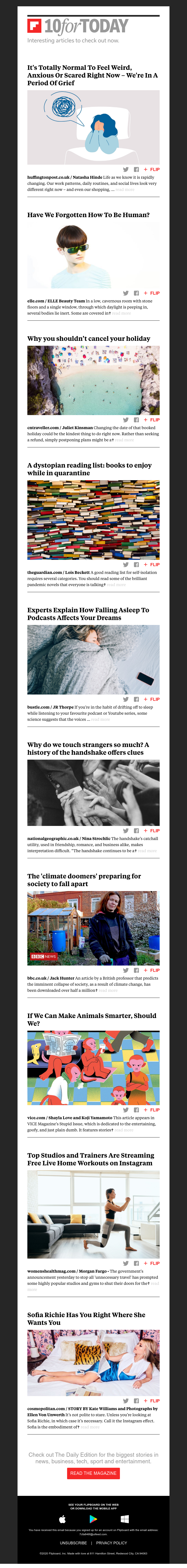 Flipboard - It's totally normal to feel weird, anxious or scared right now