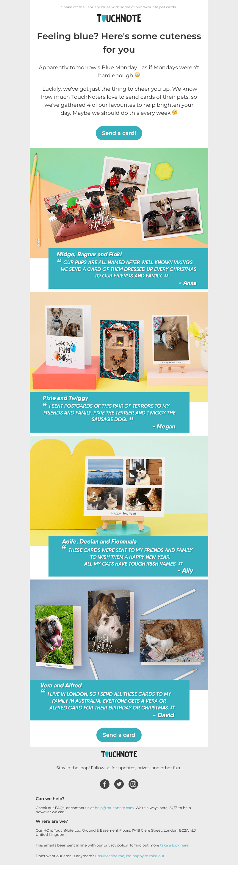 TouchNote - Cute animals make everything better, Sarah 🐶