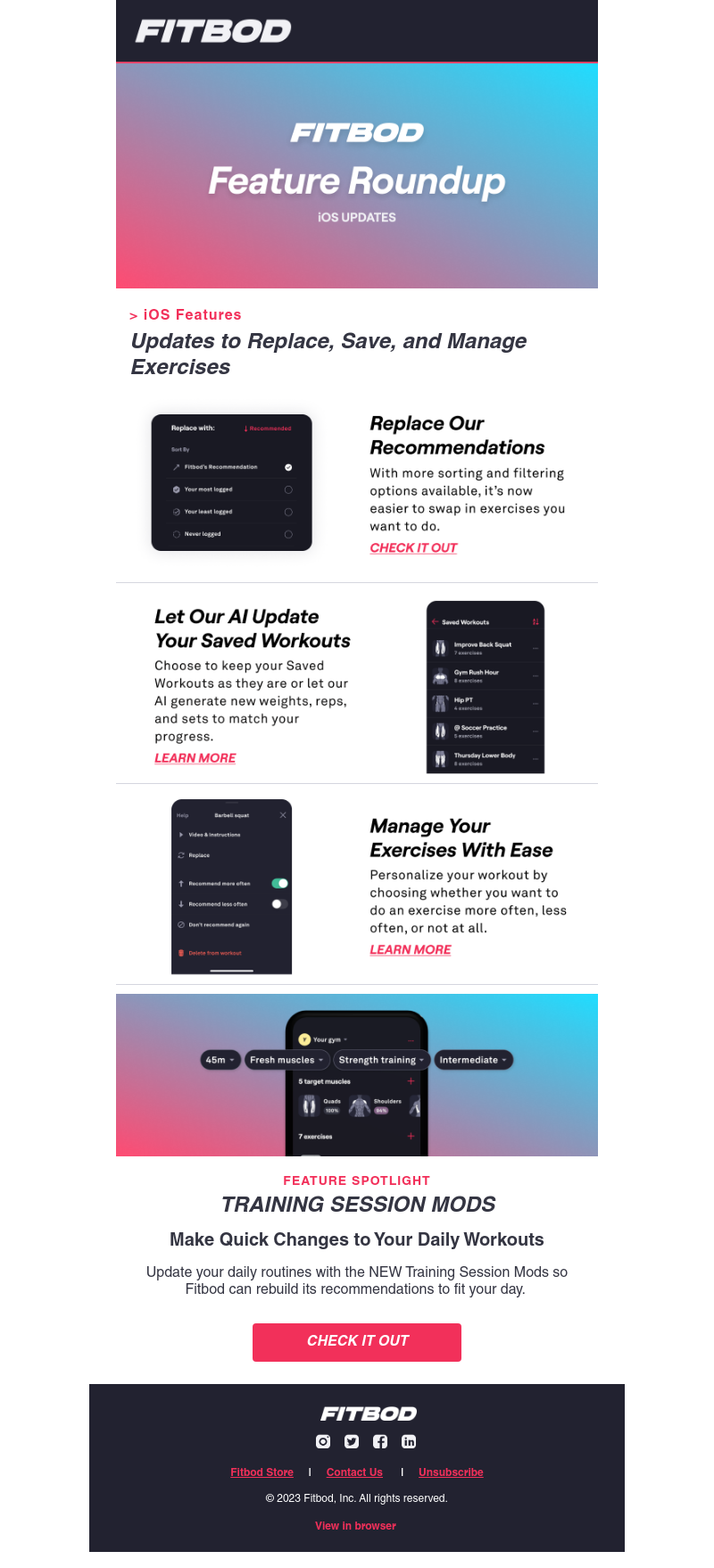 Fitbod - 👉Hey! Fitbod’s Updated Features! 👈